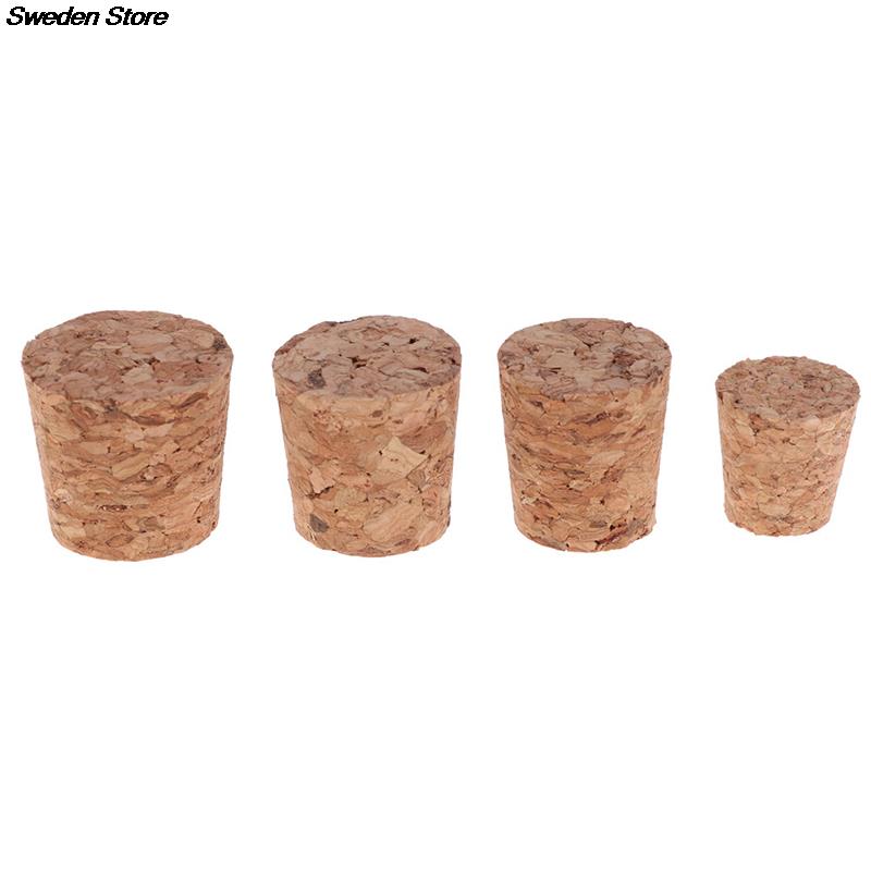 10pcs Wood Wine Glass Bottle Stopper Kettle Pudding Container Cork Cap Burette Buret Tube Lid