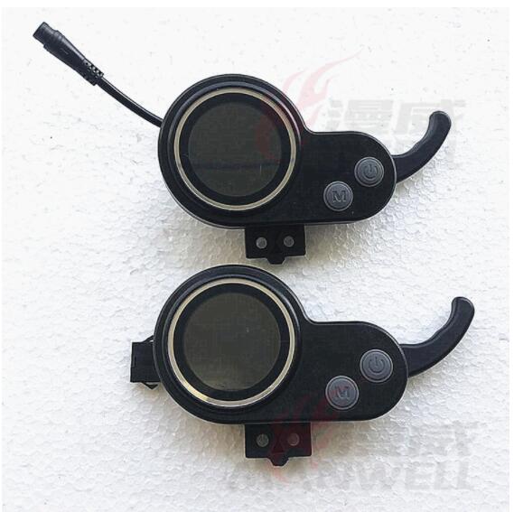 Universal pantalla LCD para SPEEDWAY RUIMA IV MINI4 Scooter Eléctrico DT skate V 36V 48V 52V 60V monitor espaÃ a: Round plug