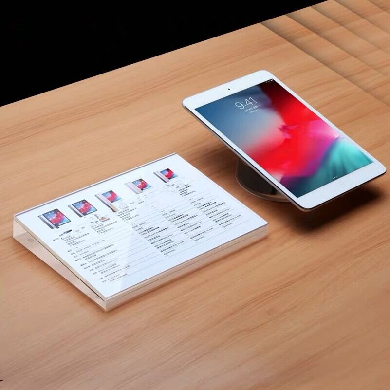 100*100mm Slanted No Magnetic Full Screen Picture Photo Sign Holder Stand Display Frame Table Menu Phone Price Label Holder