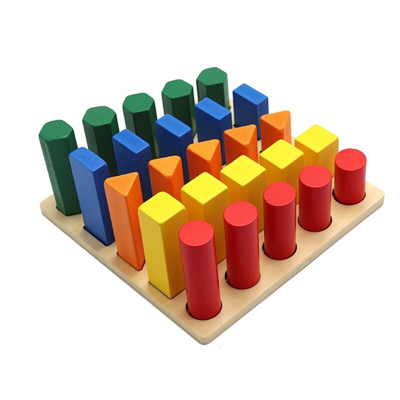 Holzspielzeug, fingergreifbrett, farbstecker, lernspielzeug, sensorisches Ausbildung, farbunterscheidungstafel