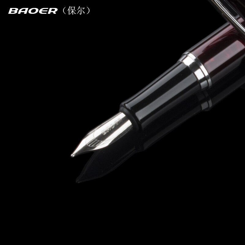 Baoer Luxe Pen 508 Camouflage Kleur Business Metalen Inkt Pen Kantoor Medium Nib Vulpen