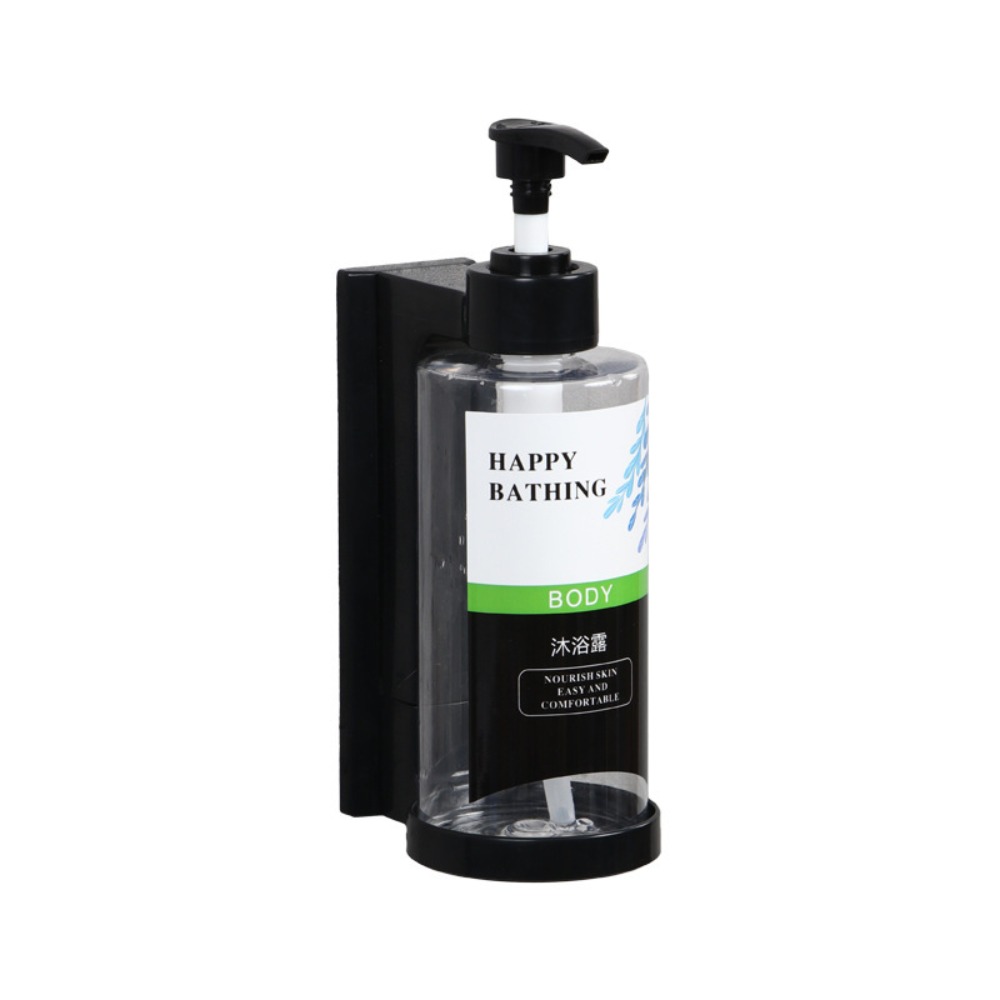 300ML Shampoo Bodywash Dispenser Bottles Wall-mounted Amber Empty Shampoo Bottles with Pumps Large Capacity Shower Bottles: WHITE