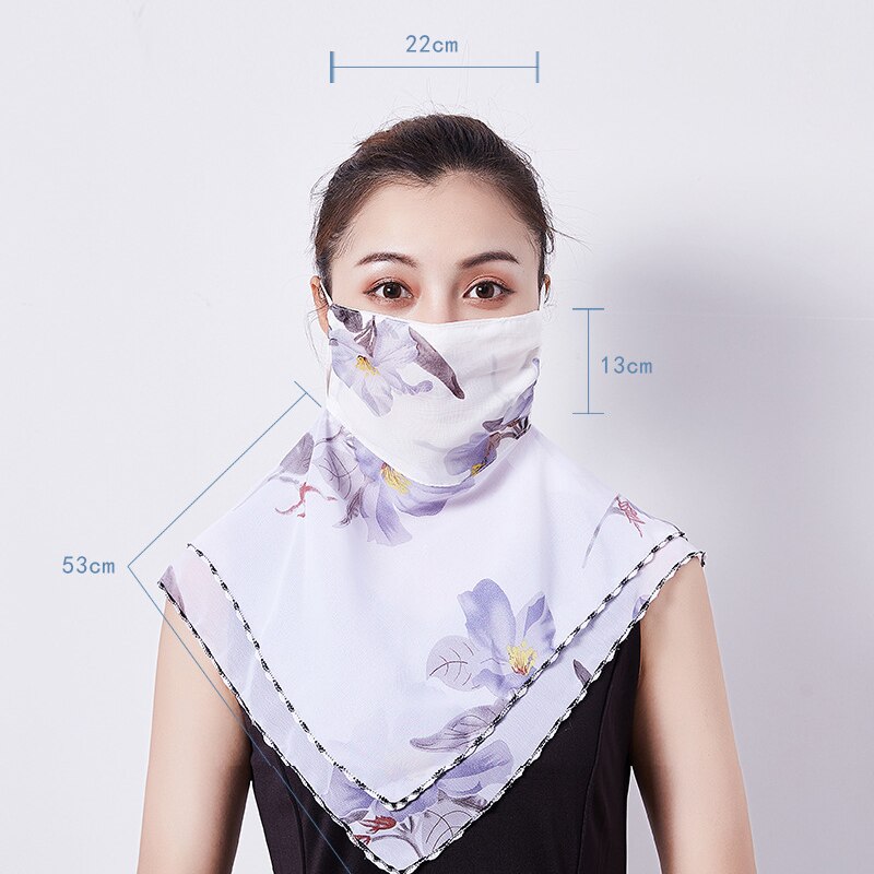 Spot Gesicht Abdeckung Schal Atmungsaktiv UV Schutz mit Einstellbare Ohr Seil für Frauen Outdoor Hogard