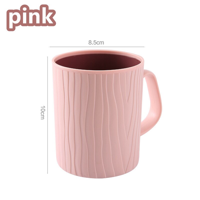 Tandenborstel Beker Mondwater Cup Water Mok Borstelen Cup Home Reizen Effen Kleur Drinkware Gereedschap Badkamer Accessoires: pink
