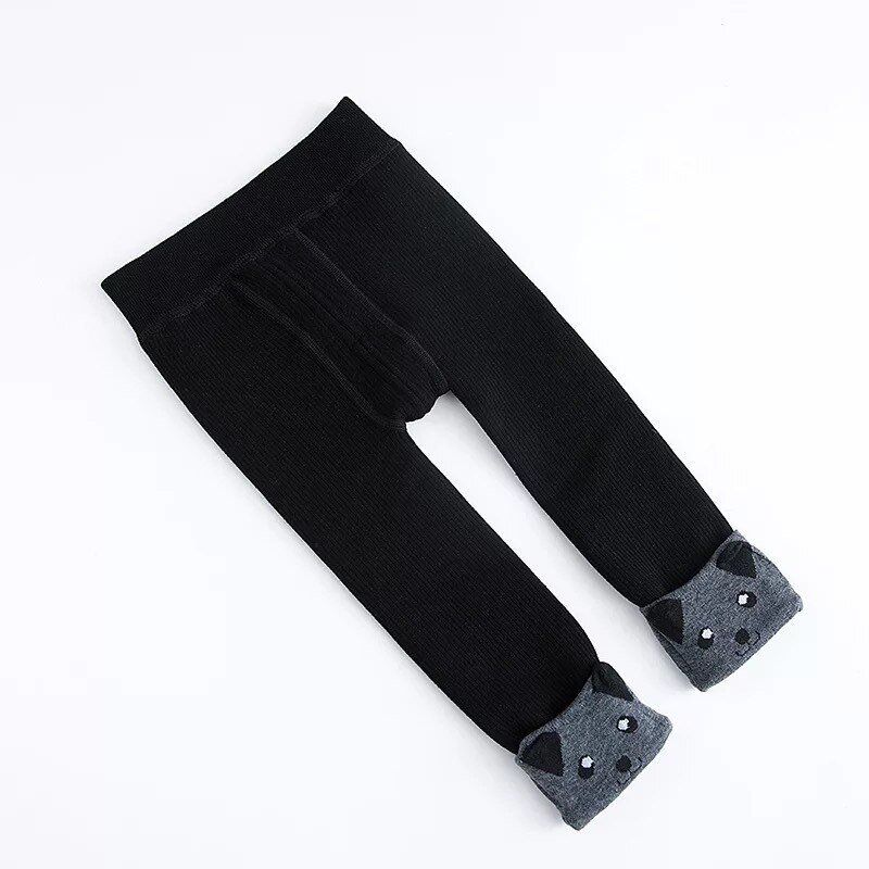 1-4anni Autunno Inverno ghette A Righe Della Ragazza Del bambino Del Cotone Dei Capretti Infantili Strumphose Lavorato A Maglia magro Pantaloni per I Bambini: 3 / 90 cm