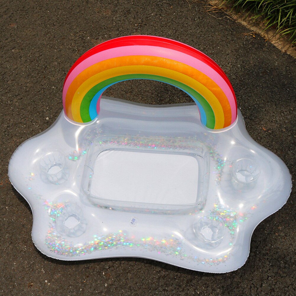 Inflatable Party Bucket Cup Holder Floating Party Beverage Coasters Boats Phone Stand Holder Beer Cooler Table Bar Tray