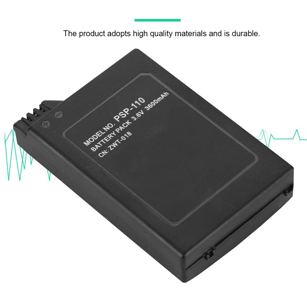 3.6V 1800mAh Battery Pack for Sony 3.6V Lithium Ion Rechargeable Battery Pack Replacement for Sony PSP 1000 PSP Console