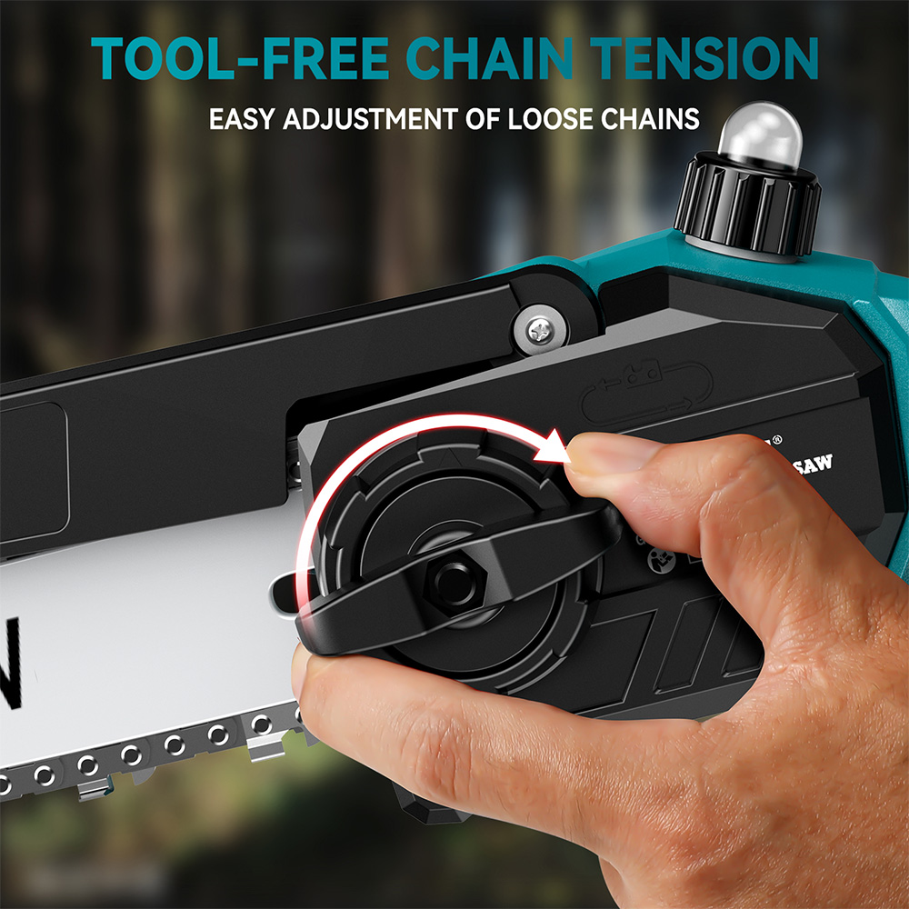 8 -zoll-holzsäge, bürstenloser akku, mini-tragbare akku-kettensäge, gartengeräte für makita, 18v- akku-akku