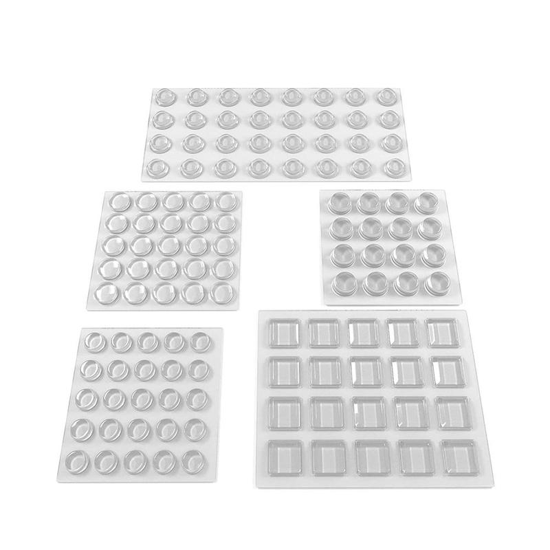 Transparent Silicone Damper Bumpers Sound Insulation Pad Protect Picture Frames Cabinets Self-adhesive L9T0