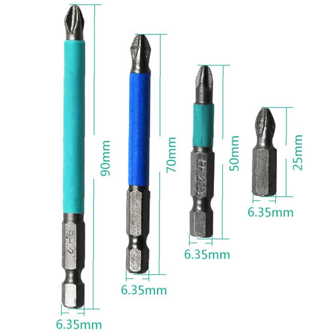 Magnetic Screwdriver Bit Set 10pc Anti Slip Electric Power Multi Tool Screwdriver Alloy Steel Screwdriver Accessories Hex Shank
