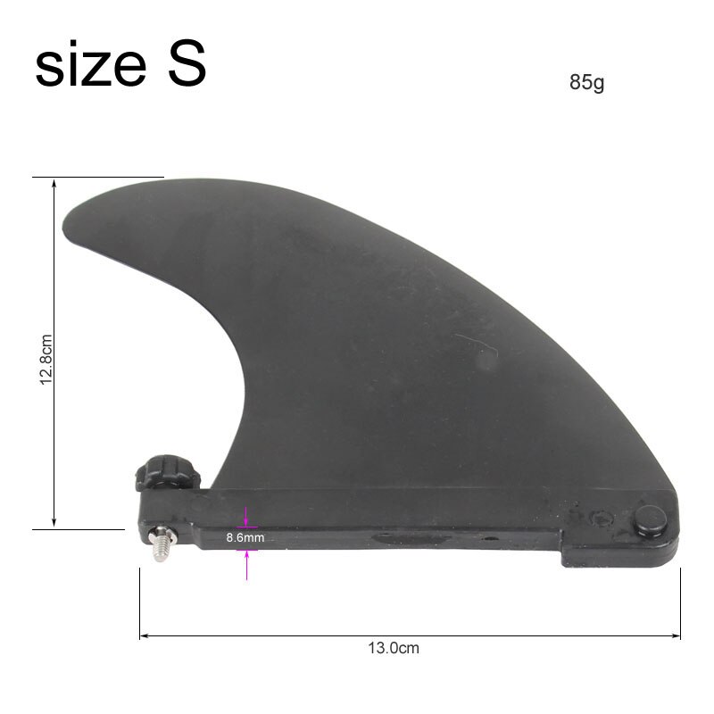 Surf water wave fin SUP accessory stablizer stand up paddle board surfboard screw central fin: S-fin