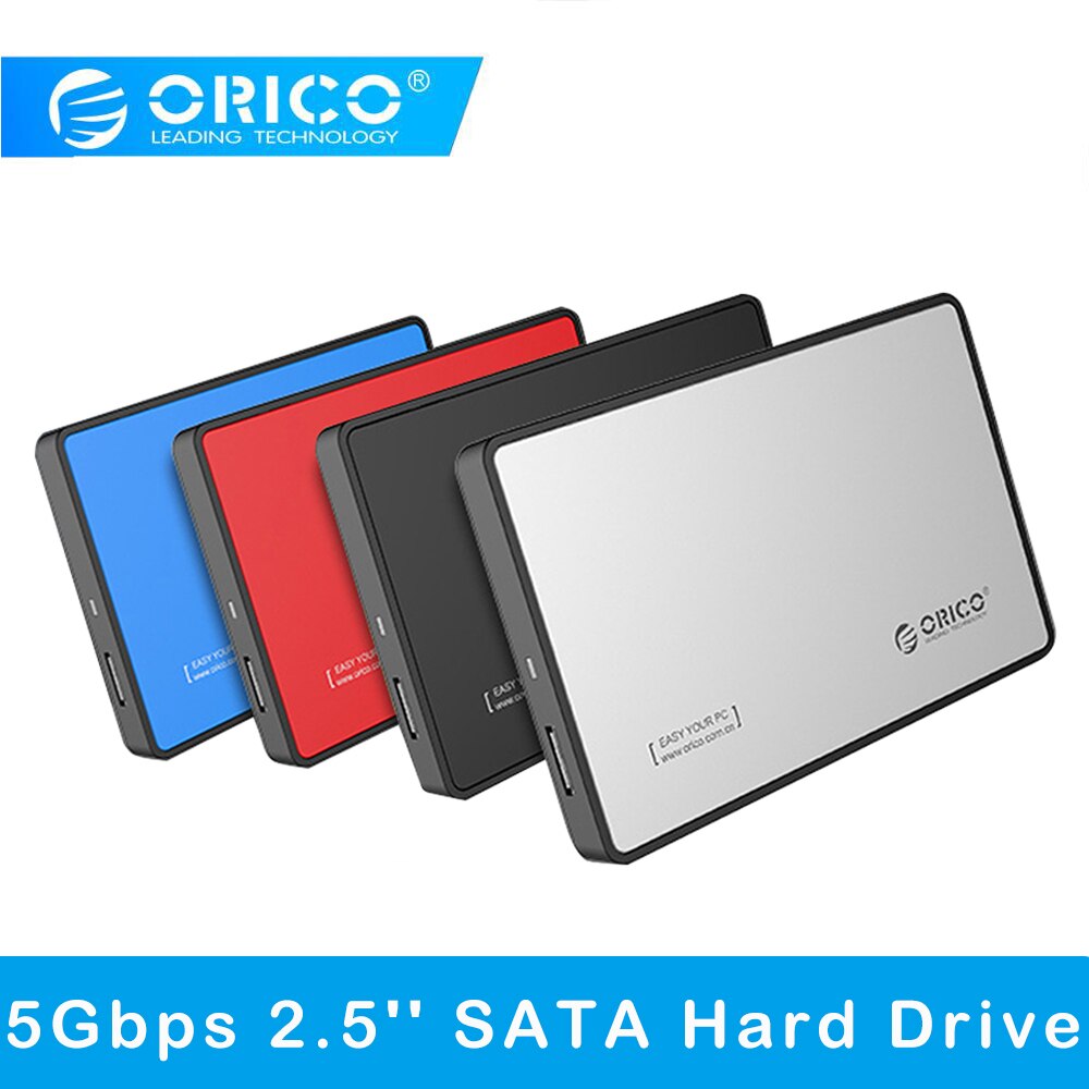 Orico 2588US3 Ultra Dunne Usb 3.0 Hdd Ssd Case 5Gbps 2.5 ''Sata Externe Harde Schijf Behuizing Ondersteuning 4tb Tool Gratis Voor Windows