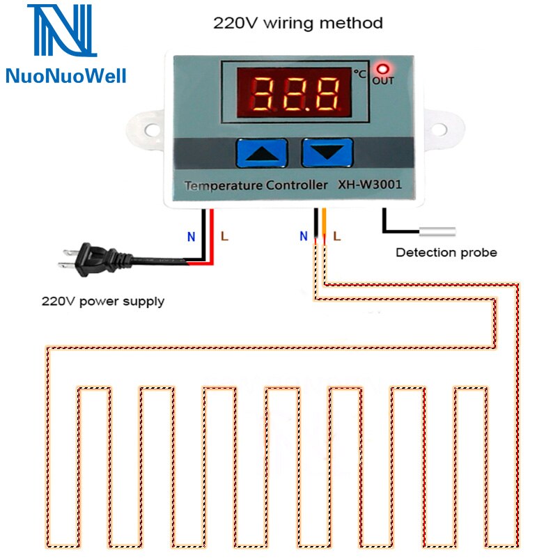 12 V/24 V/220 V Micro Computer Digitale Temperatuur Controller Led Display Kas Verwarming Thermostaat Incubator Aquarium gebruik