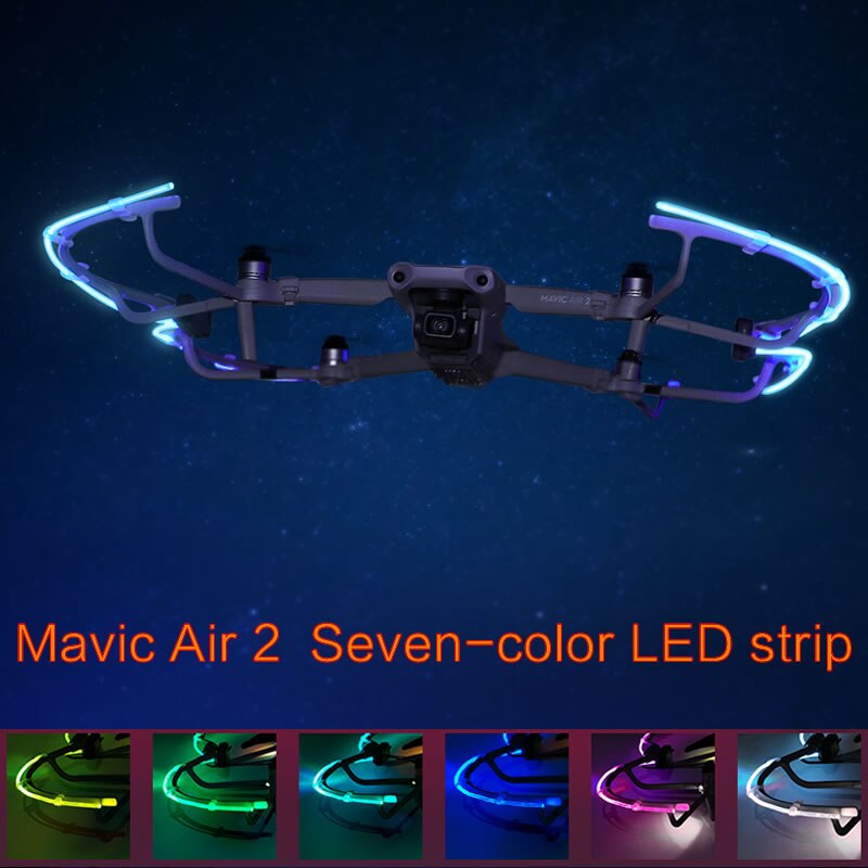 Propeller Guard Led Strip Licht Voor Mavic Air 2 Acessorios Zeven-Kleur Lichtgevende Licht Strip
