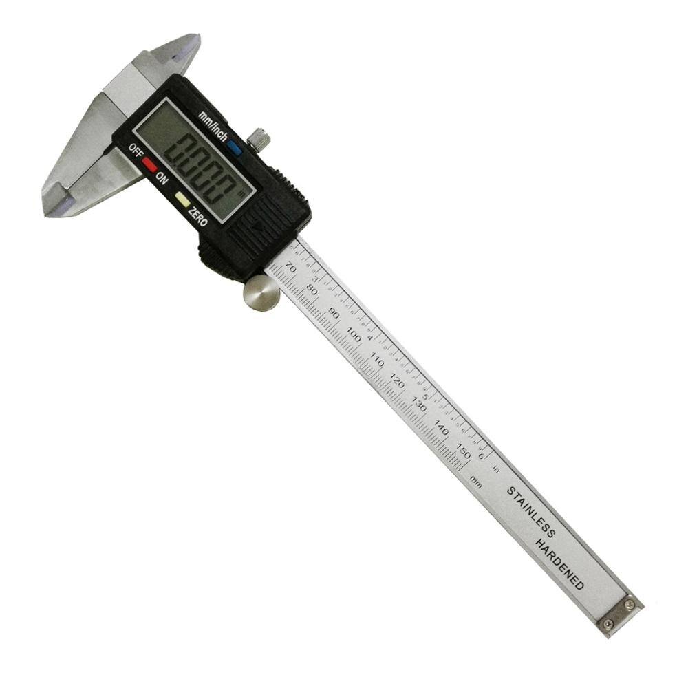 Electronic Digital Caliper Waterproof Stainless Steel Vernier Caliper 6inch/150mm High Precision LCD Display Micrometer Gauge