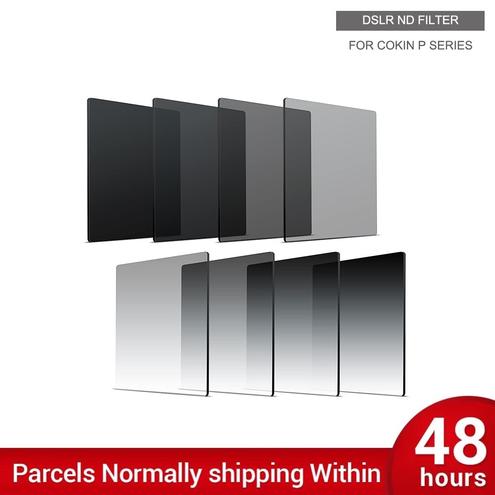 8 Pack Afgestudeerd Grijs Full Color Vierkante Nd Filter ND2 ND4 ND8 ND16 Neutral Density Filter Voor Cokin P-serie d5200 D5300 D5500