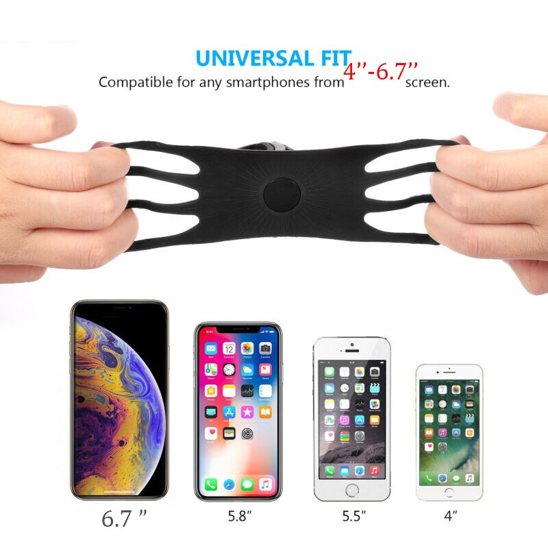 Universal Silicone Bicycle Phone Holder for iPhone 11 Pro Max SE X XR XS Max 6 7 8 Plus for Motorcycle Phone Mount Bike GPS Clip