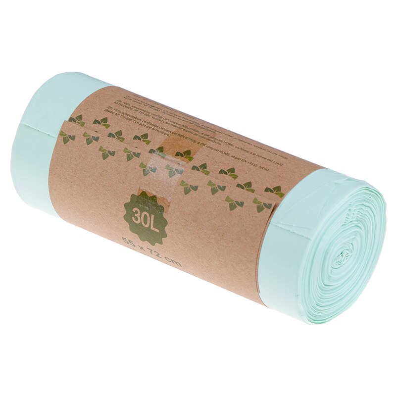 1roll Kitchen Environmentally Biodegradable Garbage Bags Garbage Bags Compostable Degradable Garbage Bags 50pcs/1roll: XL