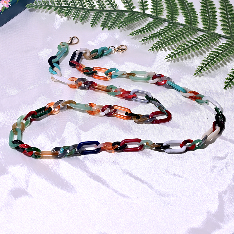 Nieuw acryl lenzenvloeistof ketting lanyard trendy zonnebril leesbril ketting bril accessoires MAAN GIRL