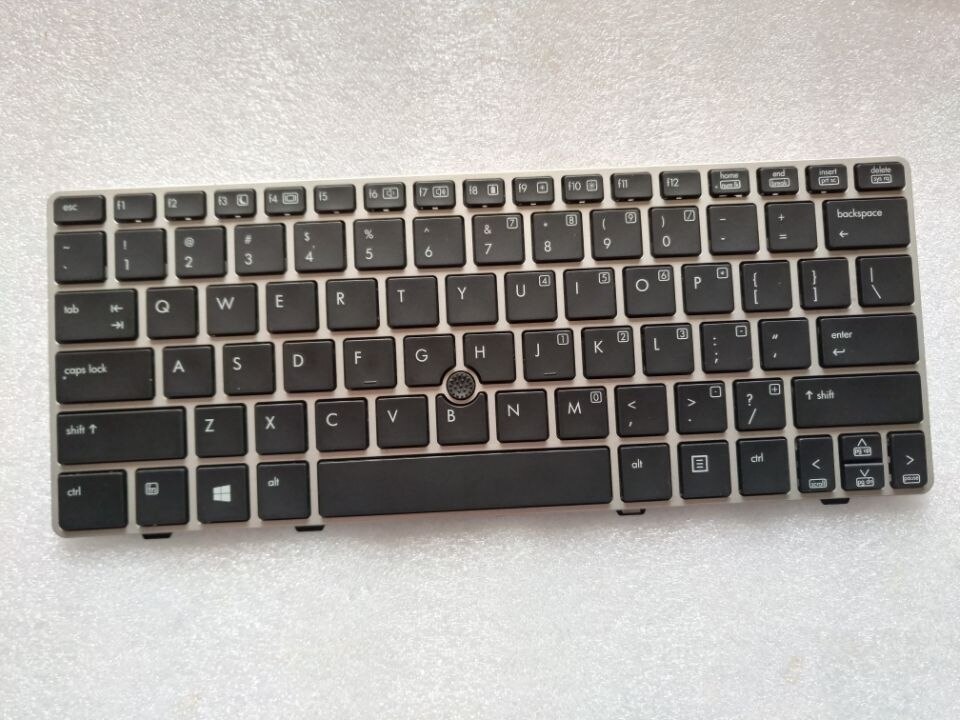 laptop keyboard FOR HP EliteBook 2560 2560p 2570p keyboard 696693-001: Silver