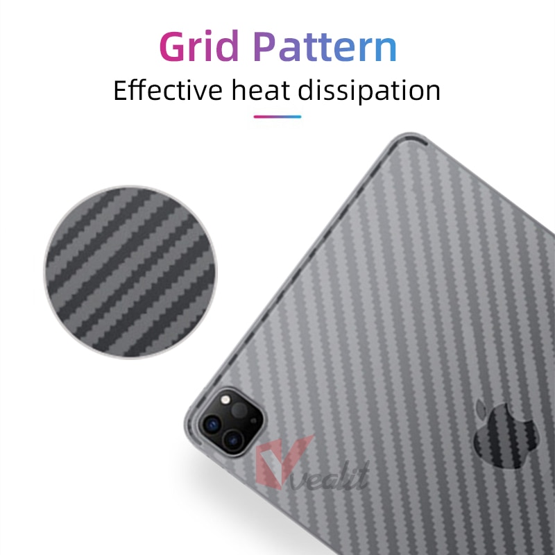 3Pcs Carbon Fiber Soft Back Protective Flim for Apple iPad Pro 11 10.5 9.7 Air 4 3 2 Mini 3 4 5 iPad 10.2 4 5 6 Screen Protector