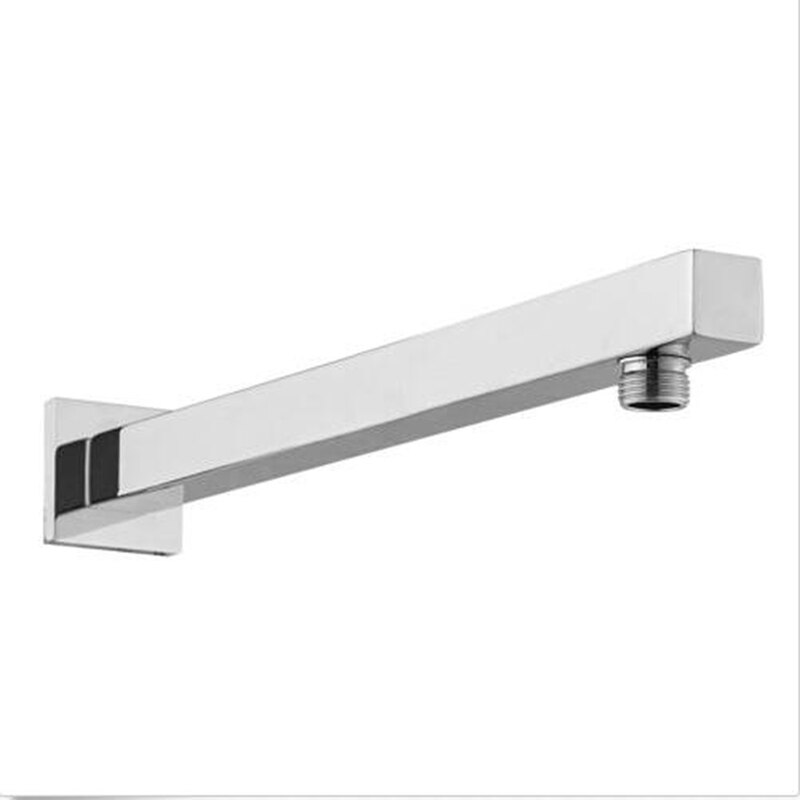 Unique 37.5cm Length Plastic Square Shower Head Arm Wall Mounted Extension Arm Bathroom Tools Accessories Bathroom Products