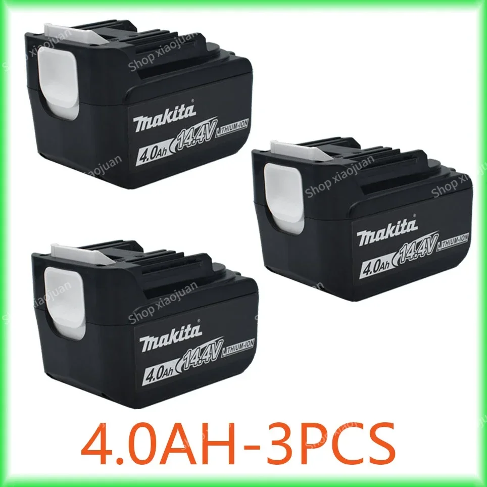 Batterie aste pour Makita, indicateur LED, 4,0 Ah, 14.4V, BL1430, BL1415, BL1440, 196875-4, 194558-0, 195444-8