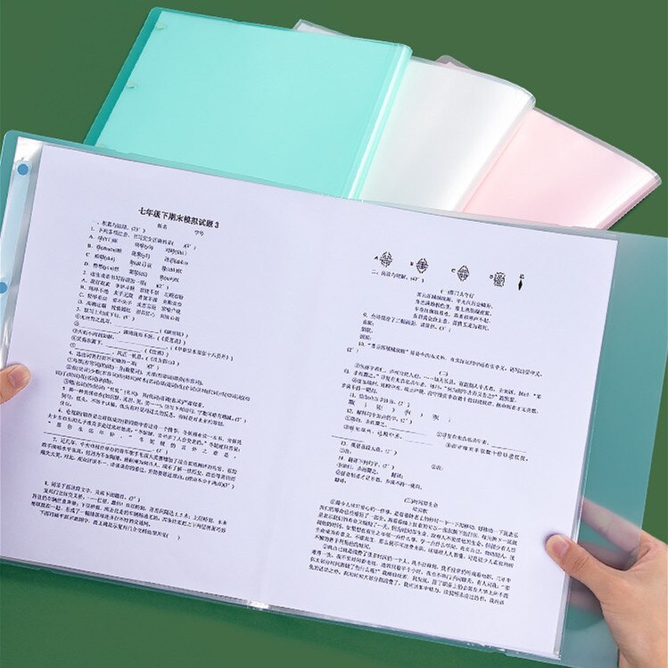 30 40 Page Waterproof A3 File Folder Document Organizer Storage Bag Desk Paper Clip Display Book Pamphlet Stationery