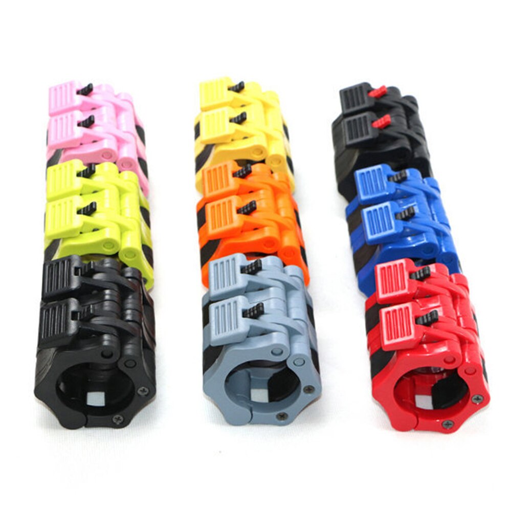 2Pcs 50mm Barbell Collar Locking Clip Clamp Quick Release Bar Gym Fitness Buckle