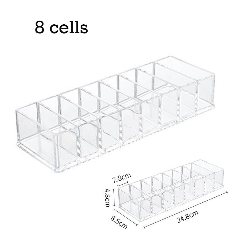 Storage Box Acrylic Storage Jar Cotton Swab Cotton Cotton pad box Ball Plastic Medicine Jar Dispenser Bathroom Accessories: 8 cells