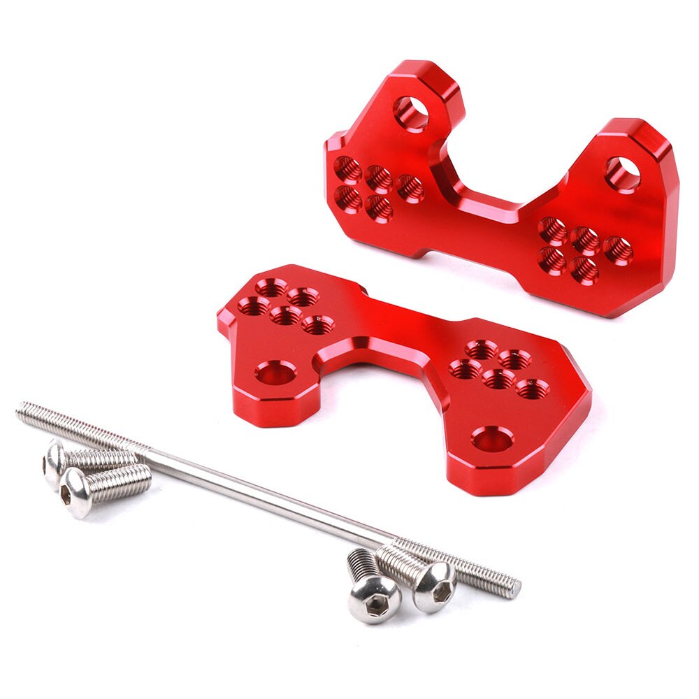 Motorcycle Adjustable Base Foot Pegs Rear for YAMAHA YZF R3 MT 03 MT03 YZF-R3 R25 Foot Peg Mount Bracket Parts: Red