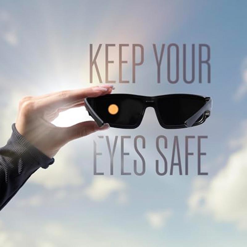 UV Blocking Solar Eclipse Glasses Portable Ultra-light Black Eclipse observation Viewing Glasses for Safe Sun Viewing