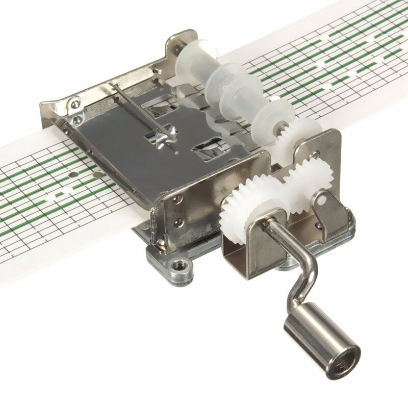 Bande de papier perforé à commande manuelle, bande de musique, mouvement de boîte à musique + perforateur + 20 bandes de papier notes, bricolage