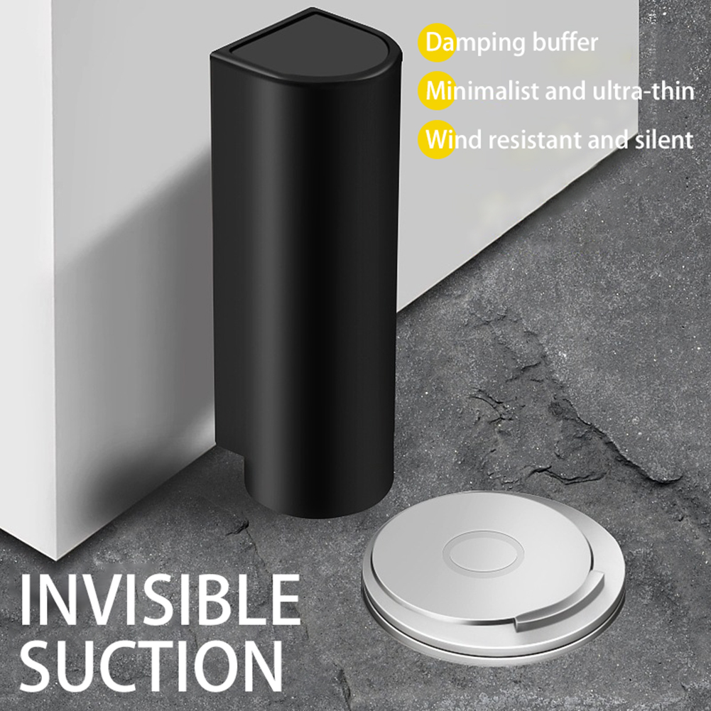 No Magnetic Silents Door Stop Adjustables Self Adhesive Door Holder Catch Anti-Collision Non-Punch-Nail Furniture Door Hardware