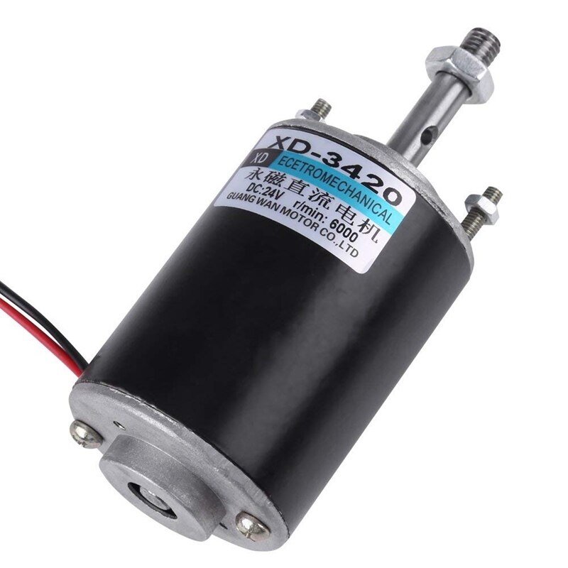 Xd-3420 30W High Speed Cw/Ccw Permanente Netto Dc Motor Voor Diy Generator(Dc 24V 6000rpm)