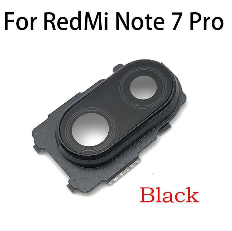 Nowy dla Xiaomi Mi Note 10 Pro tylna kamera wymiana obiektywu szklanego dla Redmi Note 7 8 Note7 Note8 Pro: Note7Pro Black