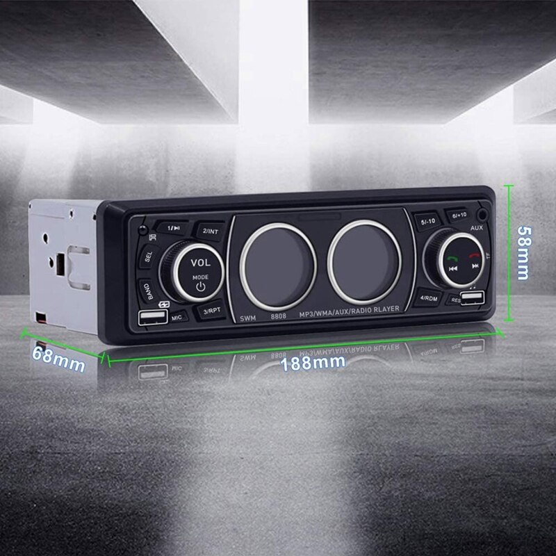 Auto Stereo Met Bluetooth Enkele Din In Auto Stereo Autoradio Car Audio Stereos Voor Auto Ondersteuning Usb-poort, sd Aux In