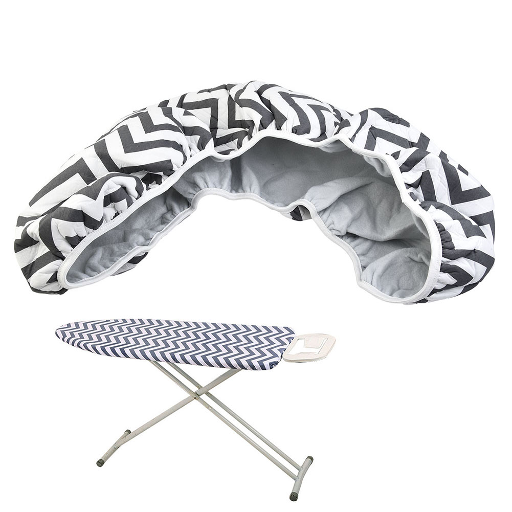 150 x 50 cm Ersatz-Bügelbrettbezug mit extra dickem Polster, einfarbig, elastisch, wärmereflektierend, kratzfest, natürlich
