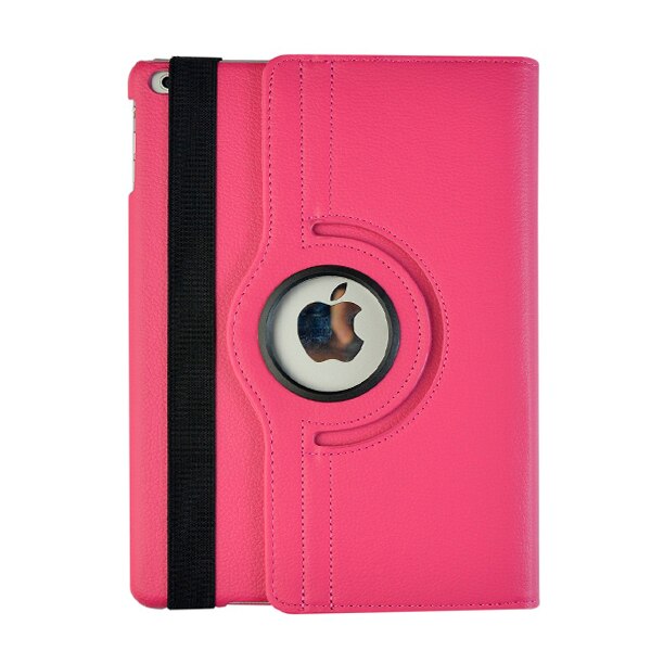 Funda para iPad Air 2, Funda inteligente con soporte giratorio 360, Funda magnética para despertador/Sueño automático para iPad Air 2 A1566 A1567: for iPad air 2 rose