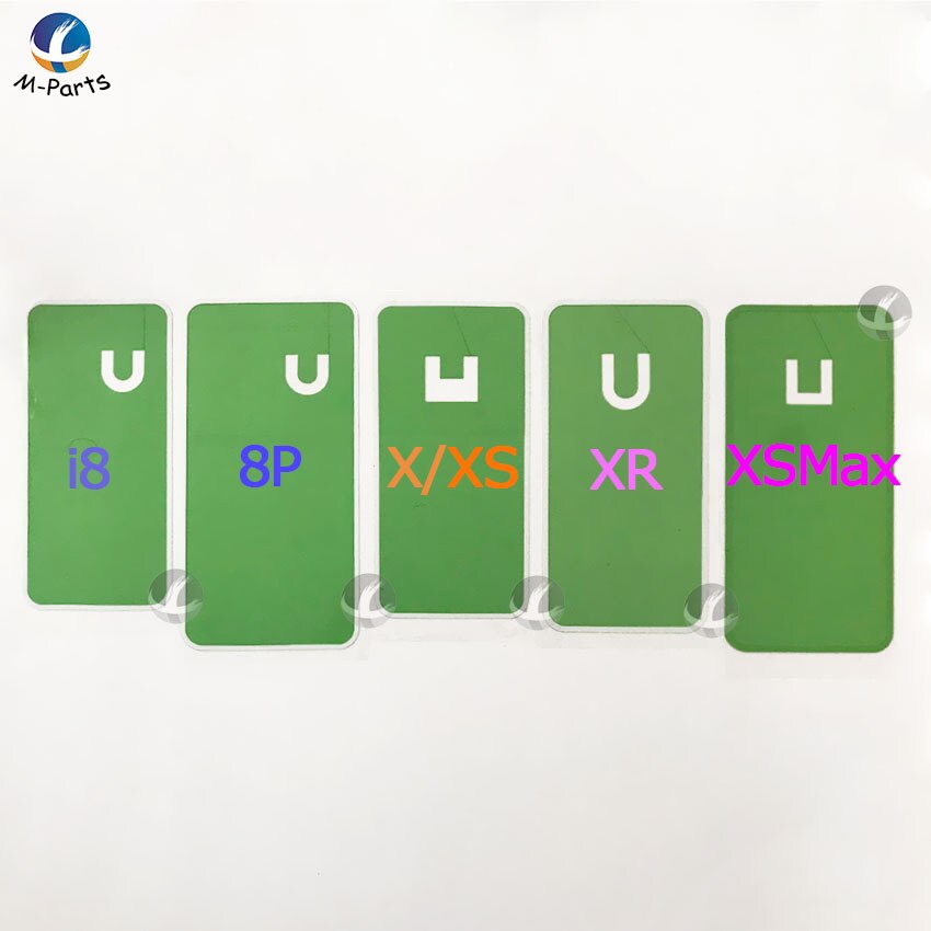 10 pçs/lote Cola Adesivo Dupla Face Para iPhone 8 Plus X XS XR XSM Max XSMax 11 Pro Max 11Pro Back Tampa Da Caixa Tampa Adesivo