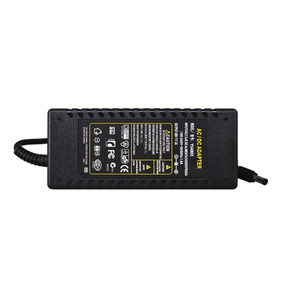 SUCAM AC 100V-240V 50/60hz DC 48V 3A Power Supply Adapter Charger for POE Switch POE NVR CCTV Accessories
