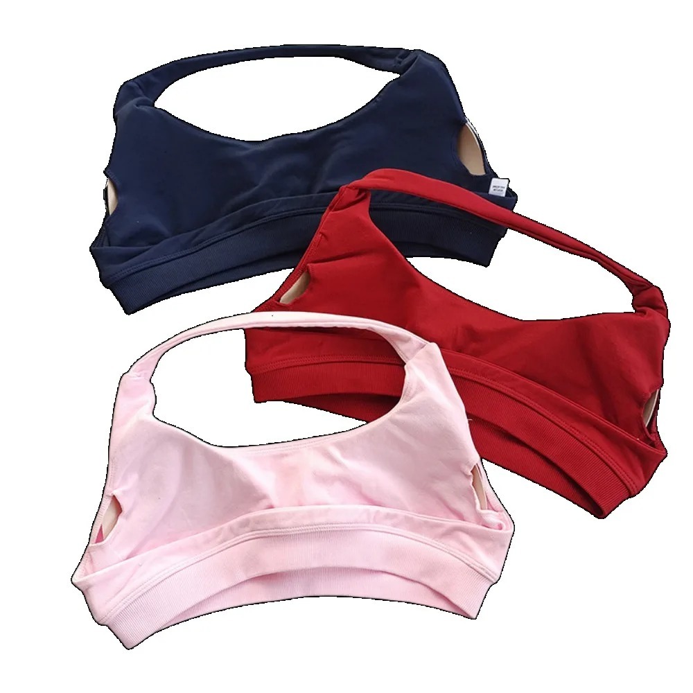 Reggiseno da yoga con cinturino imbottito senza schienale, tinta unita color caramello, fitness da donna, reggiseno da ciclismo, supporto per palestra, comodo reggiseno dinamico