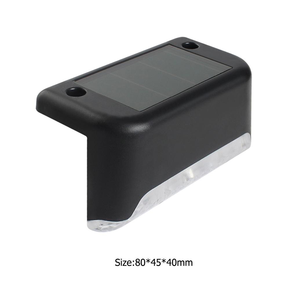 4 stuks/set led-zonneterrasverlichting voor buiten, tuinpad, terras, trap, hek, lampen met goede lichtdoorlatendheid en gelijkmatige verlichting