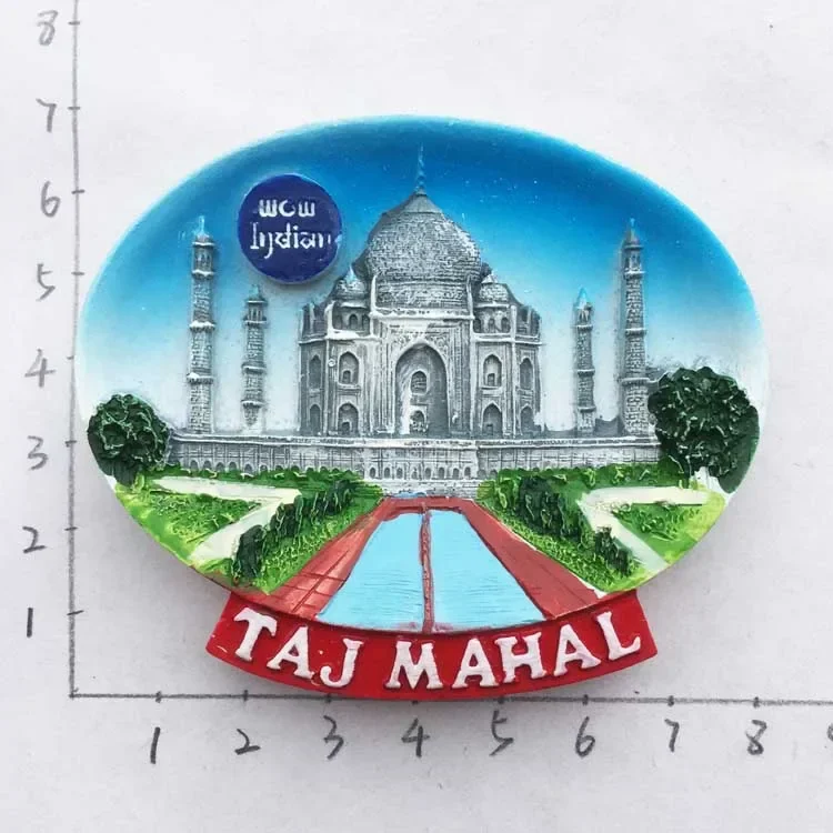 India Koelkastmagneet Toerisme Souvenir Rajasthan Bangalore 3D Hars Geschilderd Ambachten Magneten voor Koelkasten Sticker Home Decor: plum