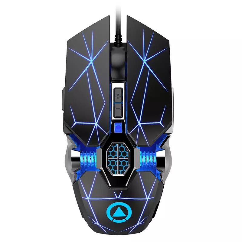 Mechanical Wired Silent Mouse 3200dpi 7 Buttons Backlit Computer Mouse Support Macro Definition Gaming Mouse