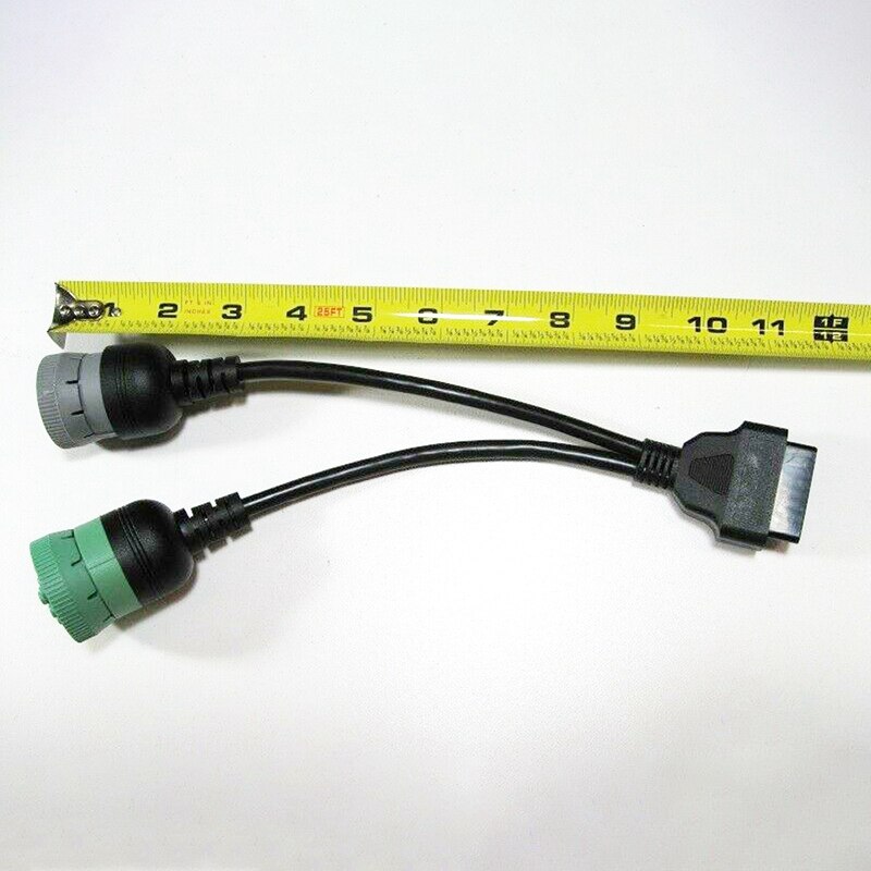 6 Pin J1708 + 9 Pin J1939 to 16 Pin OBD2 OBD-II Adapter Cable Heavy Duty Truck