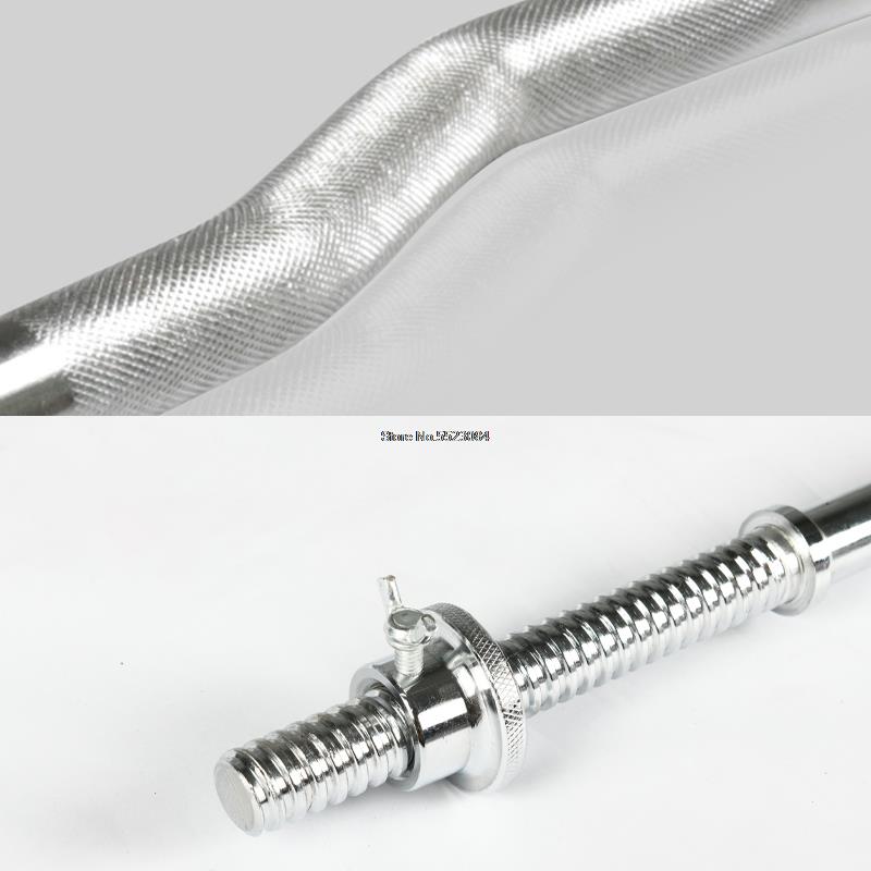 1,2 M/1,5 M Fitness peso una formación Barbell barra estándar de 25mm recto curva pesa barras gimnasio Body para el hogar de equipos de construcción