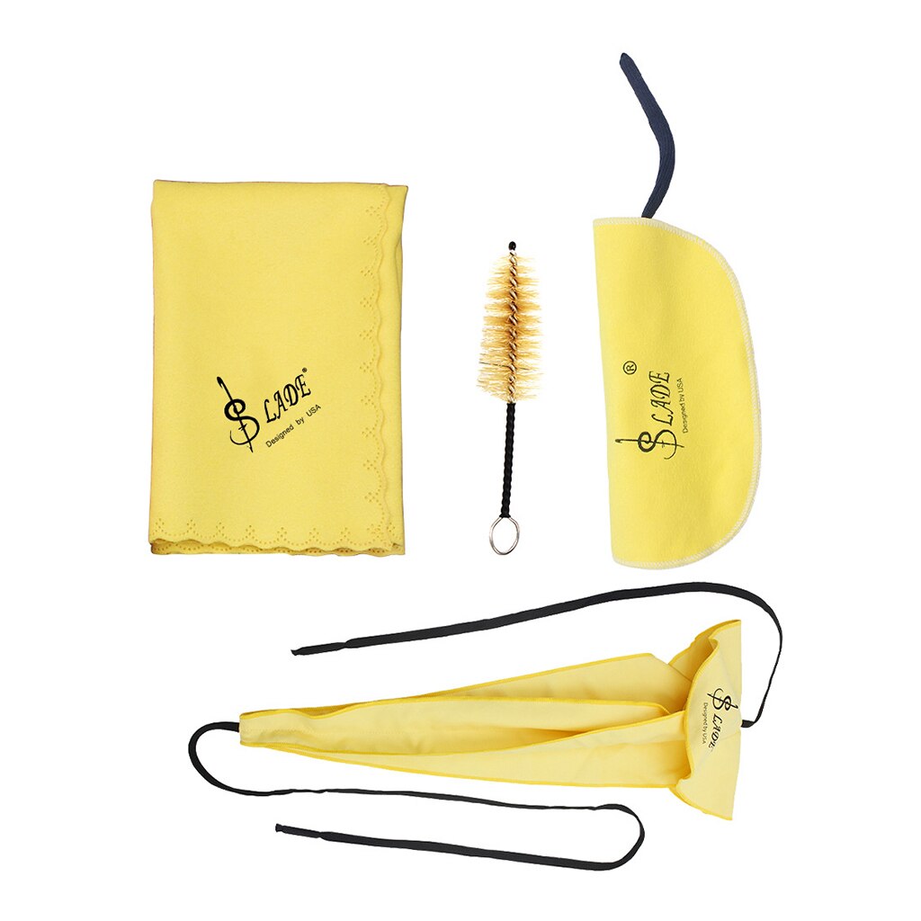 Four Piece Combination for Saxophone Cleaning Swab Cloth Kit