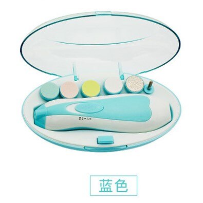 Coupe-ongles électrique coupe-ongles bébé coupe-ongles manucure pédicure coupe-ongles ciseaux enfants bébés soins des ongles: Blue