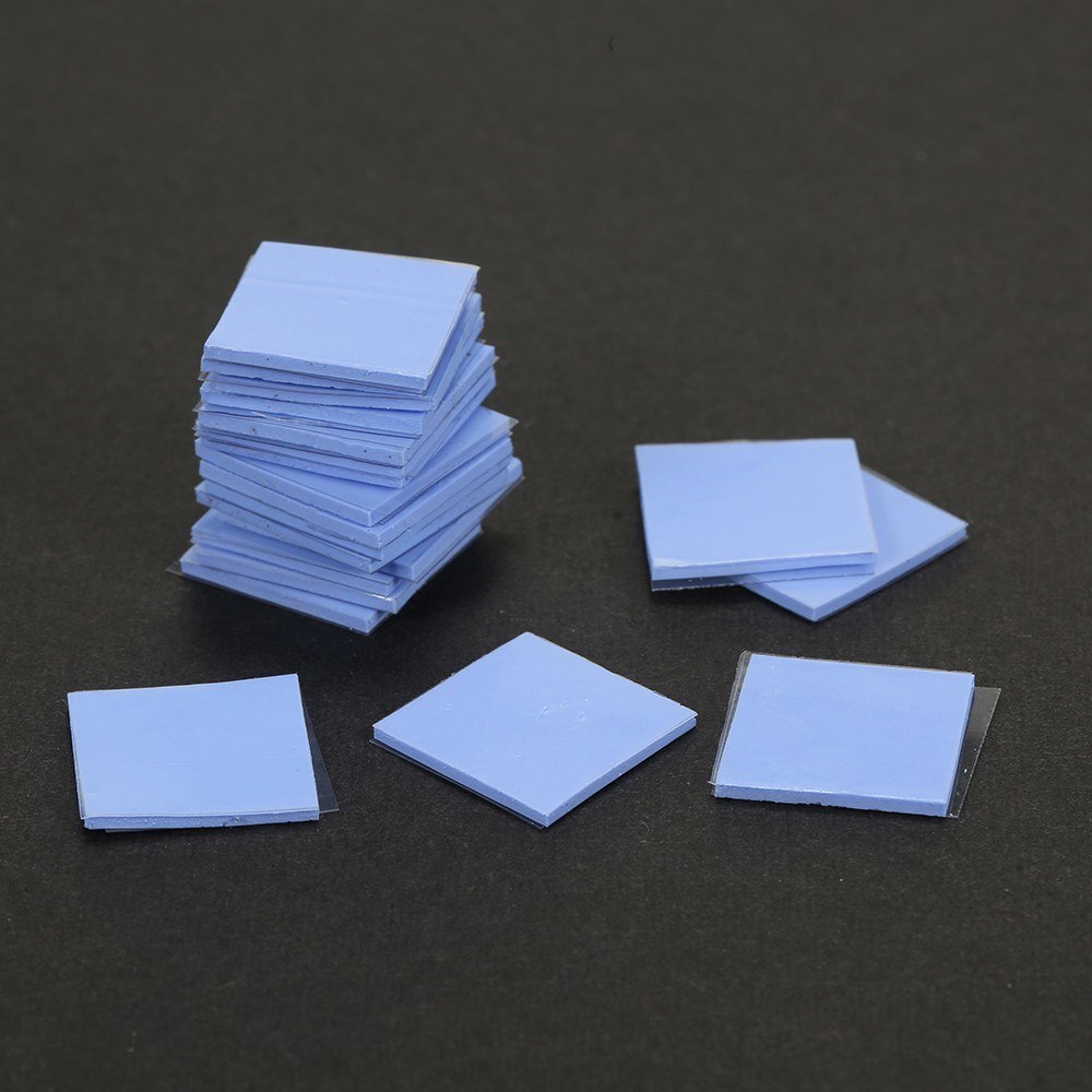 100pcs Thermal Silica Sticker For Laptop CPU Graphics Card Cooling Silicone Gel Pad LED Chip Cooling Heat Dissipation